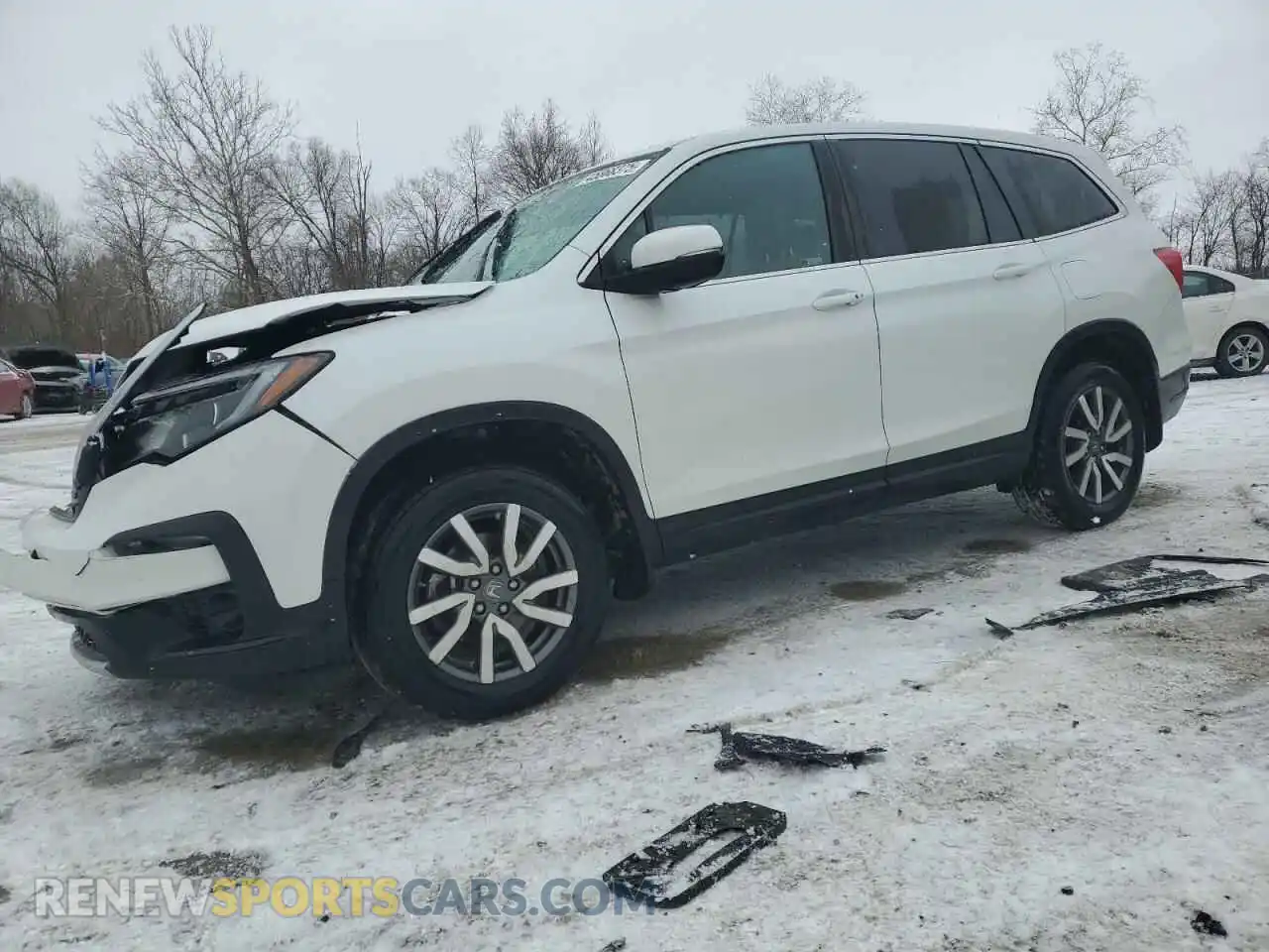 1 Photograph of a damaged car 5FNYF6H52MB090392 HONDA PILOT 2021