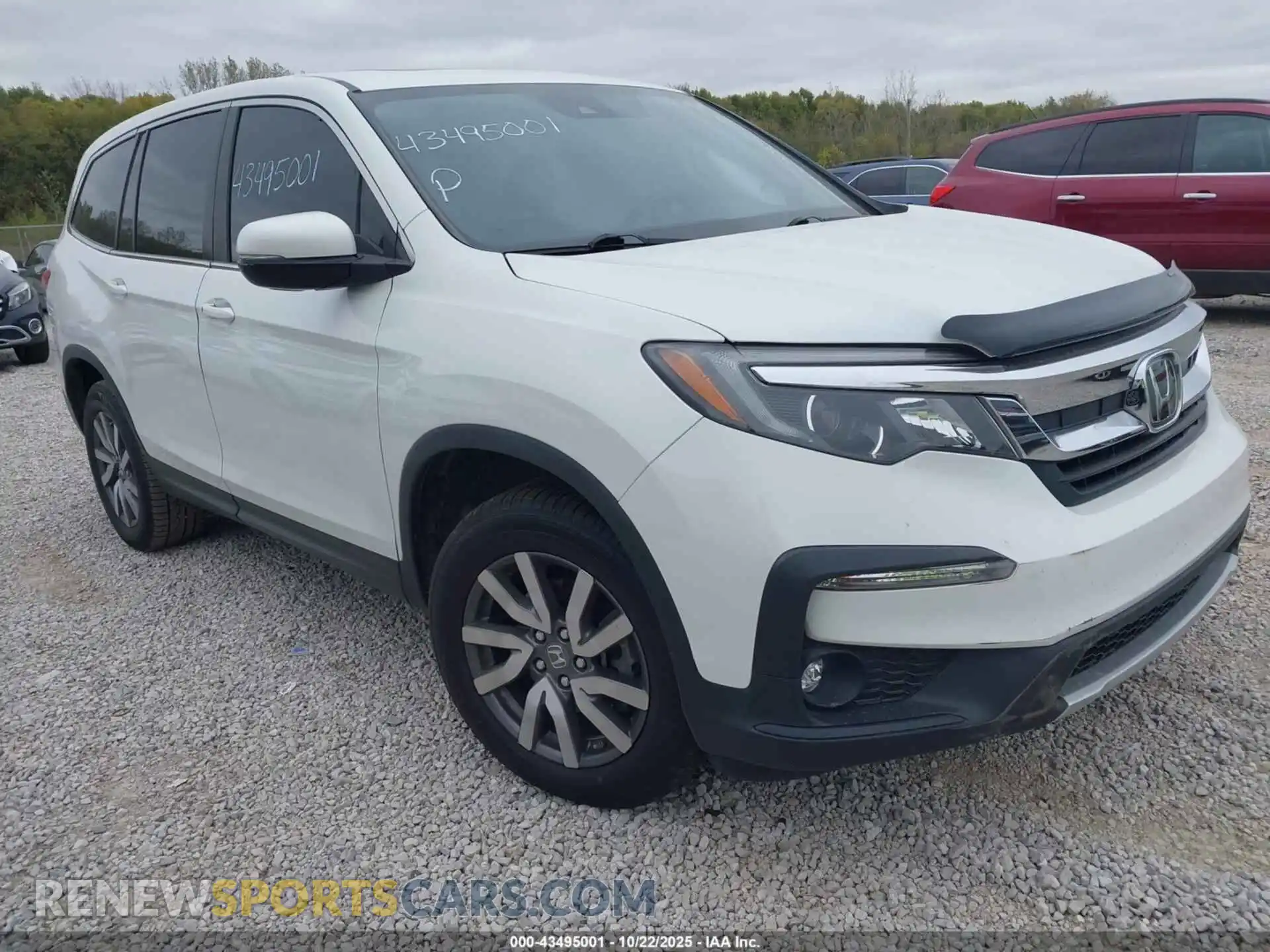 1 Photograph of a damaged car 5FNYF6H52MB095995 HONDA PILOT 2021