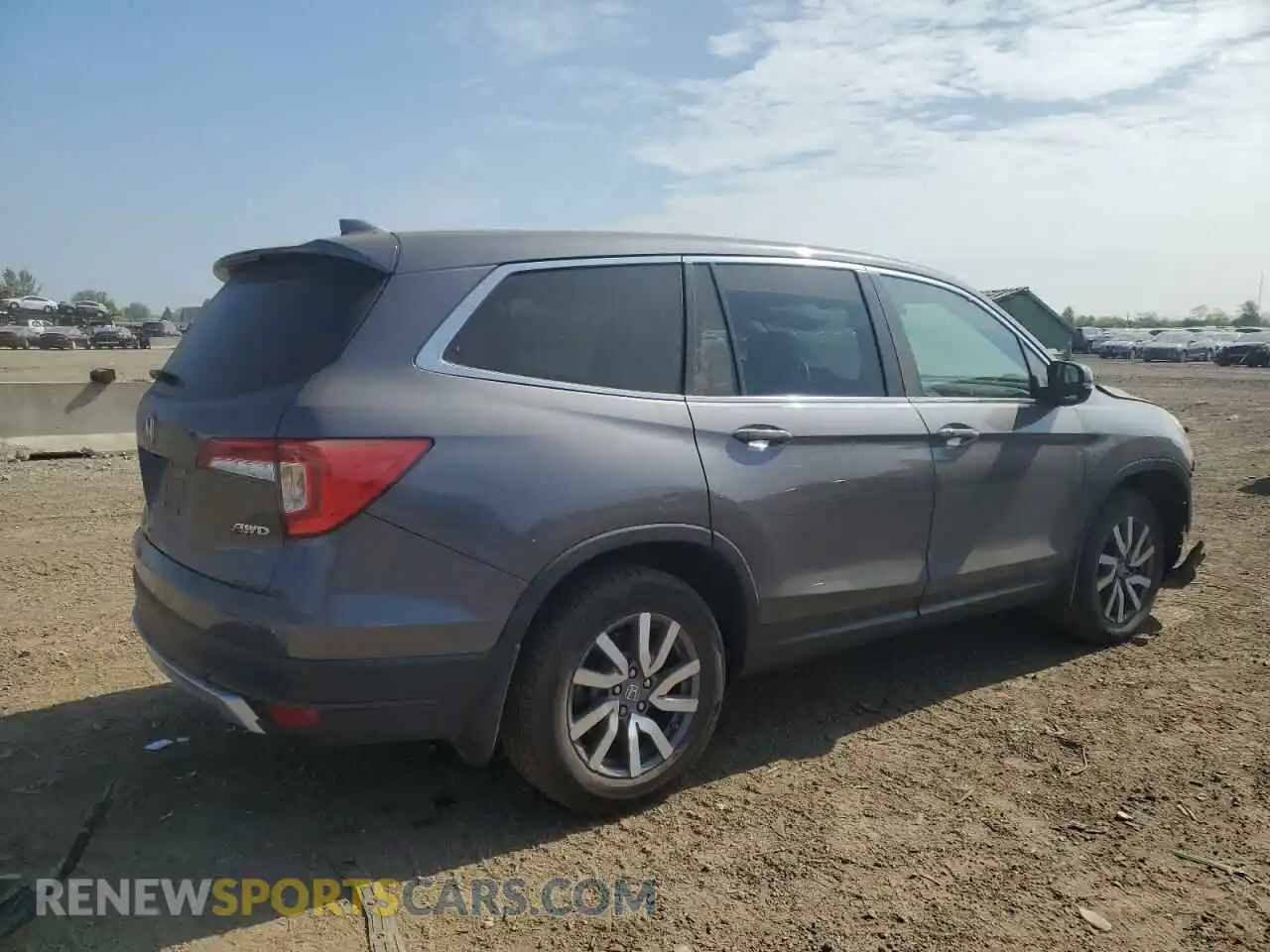 3 Photograph of a damaged car 5FNYF6H53MB044313 HONDA PILOT 2021