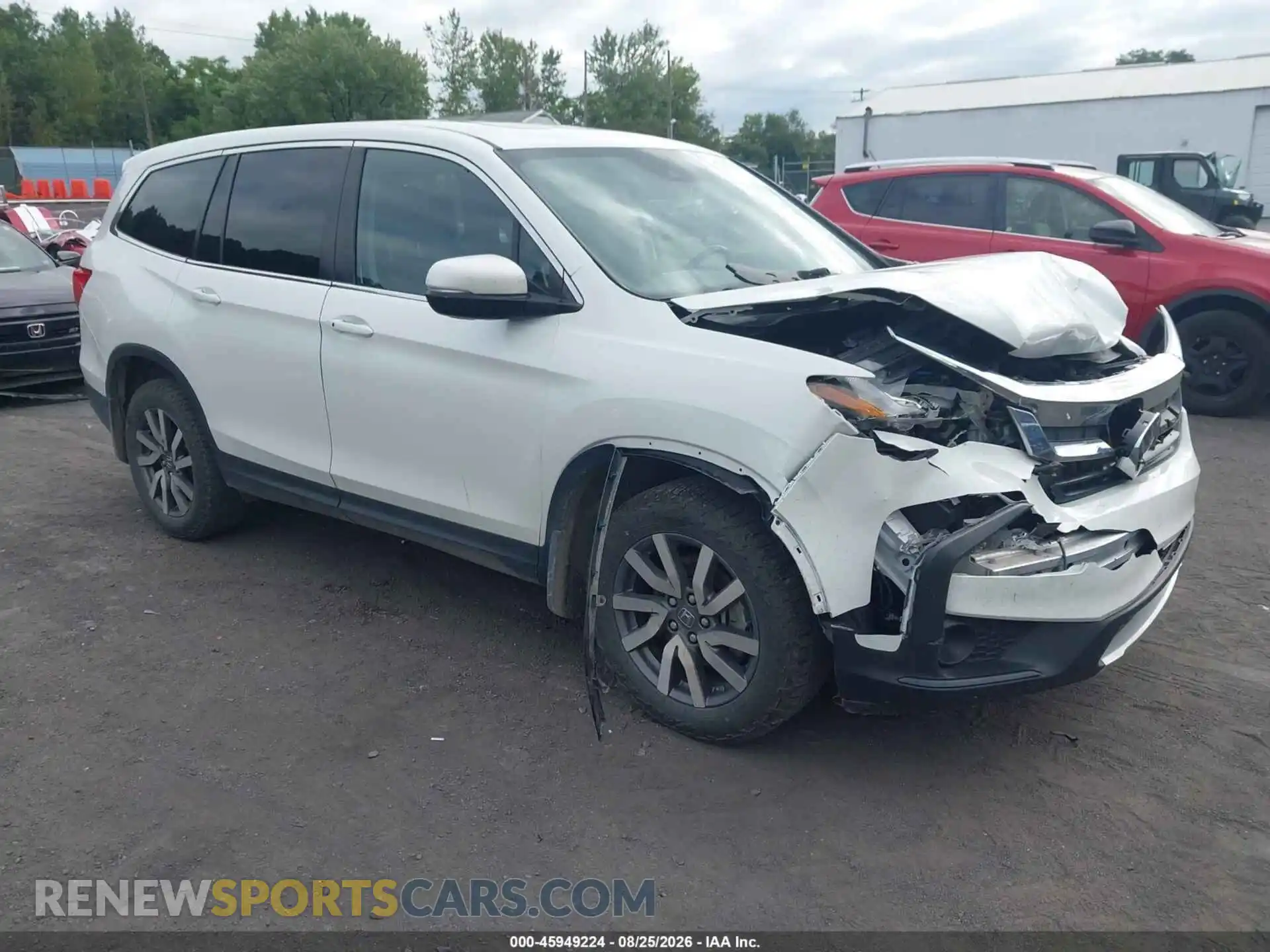 1 Photograph of a damaged car 5FNYF6H53MB060883 HONDA PILOT 2021
