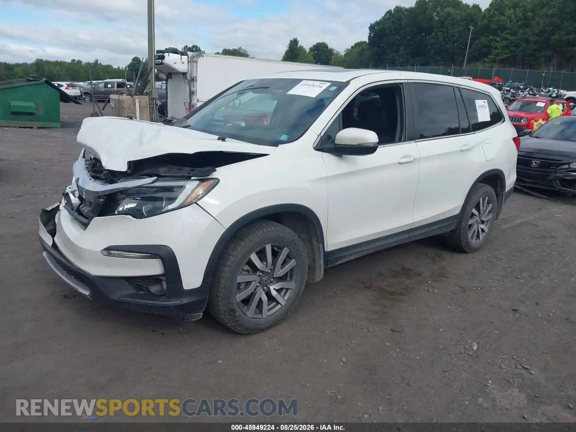 2 Photograph of a damaged car 5FNYF6H53MB060883 HONDA PILOT 2021