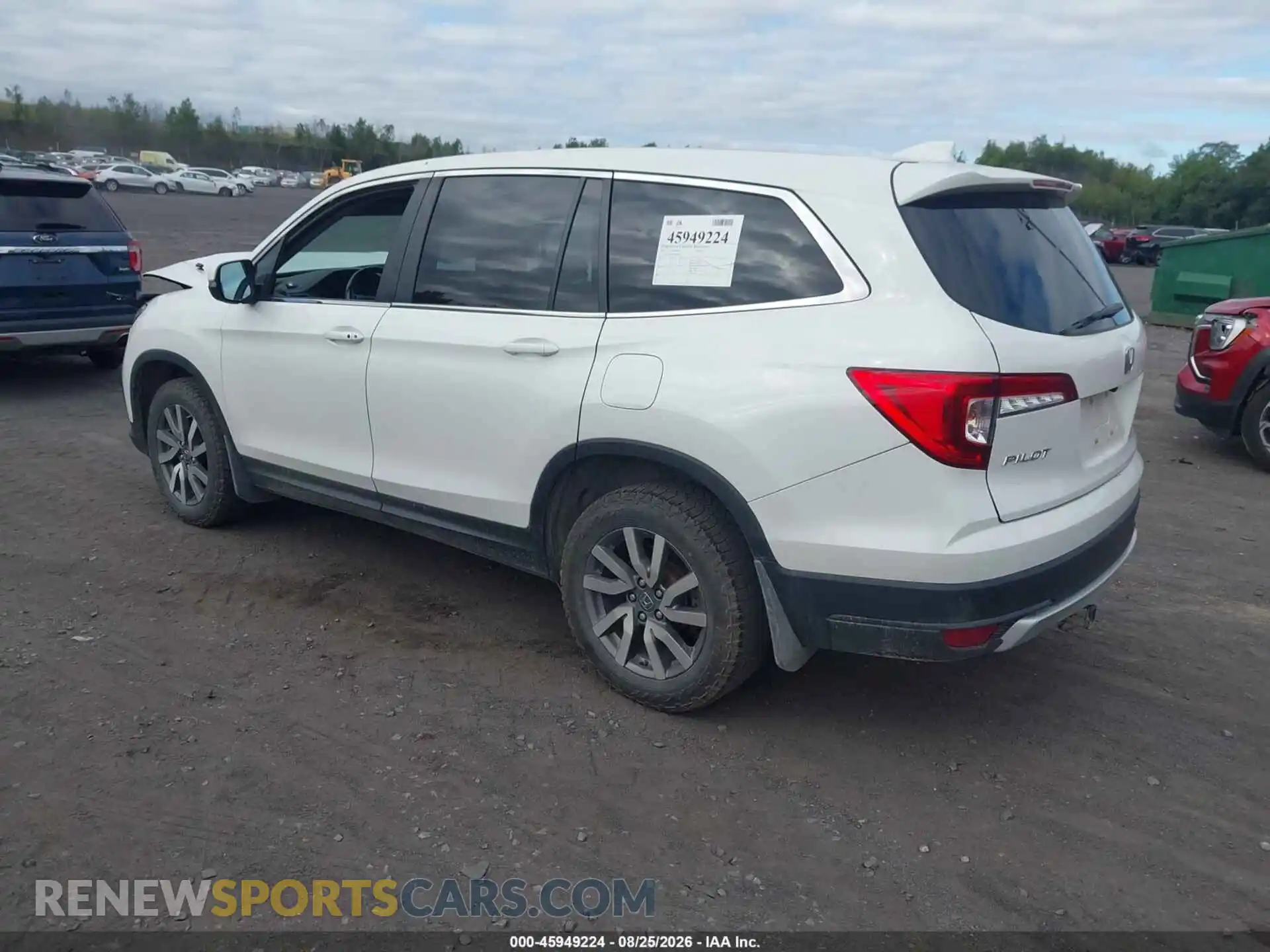 3 Photograph of a damaged car 5FNYF6H53MB060883 HONDA PILOT 2021