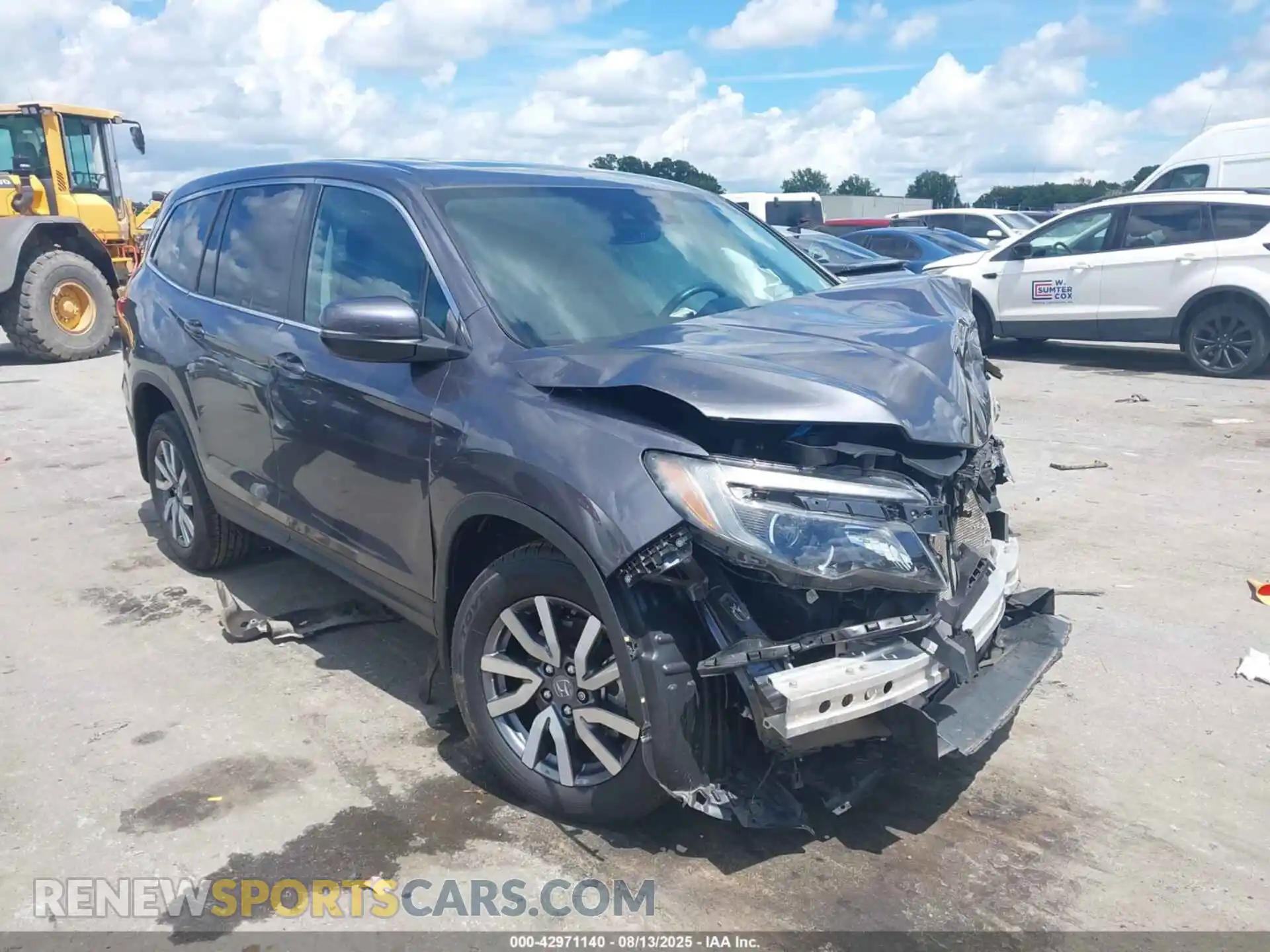 1 Photograph of a damaged car 5FNYF6H53MB079823 HONDA PILOT 2021