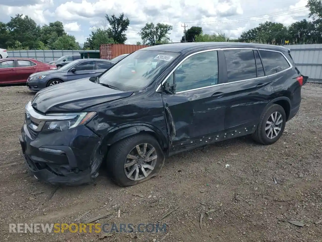 1 Photograph of a damaged car 5FNYF6H54MB030372 HONDA PILOT 2021