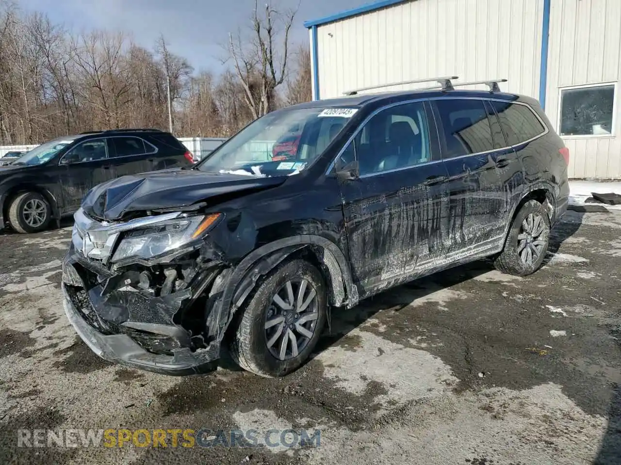 1 Photograph of a damaged car 5FNYF6H54MB047480 HONDA PILOT 2021