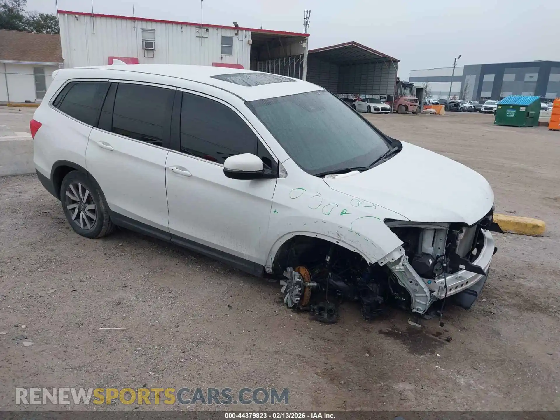 1 Photograph of a damaged car 5FNYF6H54MB056521 HONDA PILOT 2021
