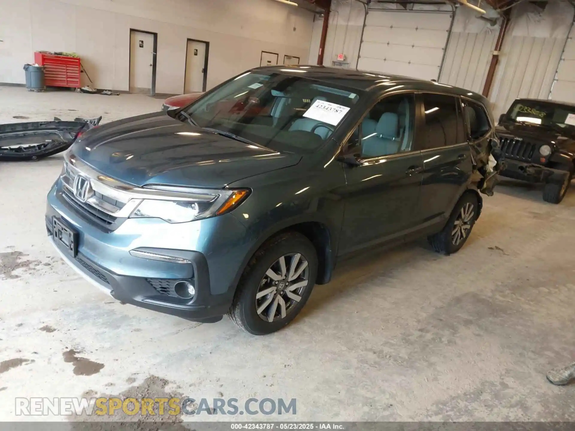 2 Photograph of a damaged car 5FNYF6H54MB082455 HONDA PILOT 2021