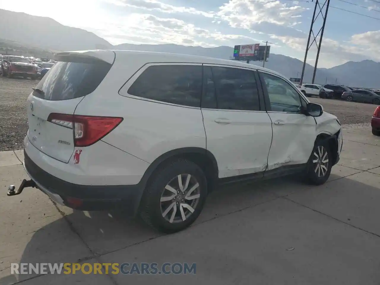 3 Photograph of a damaged car 5FNYF6H54MB094413 HONDA PILOT 2021