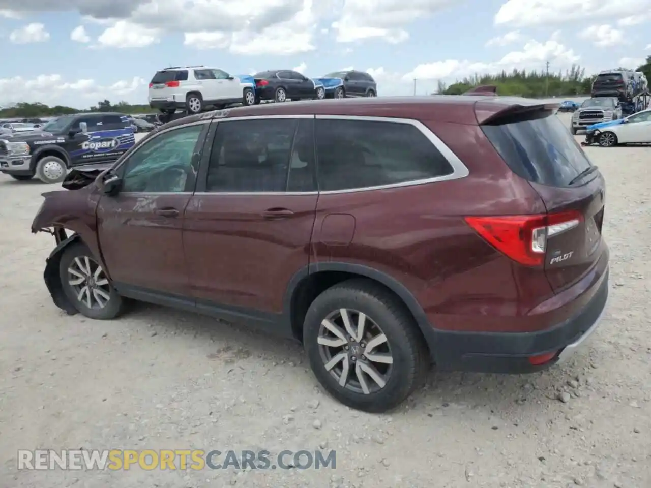 2 Photograph of a damaged car 5FNYF6H55MB061209 HONDA PILOT 2021