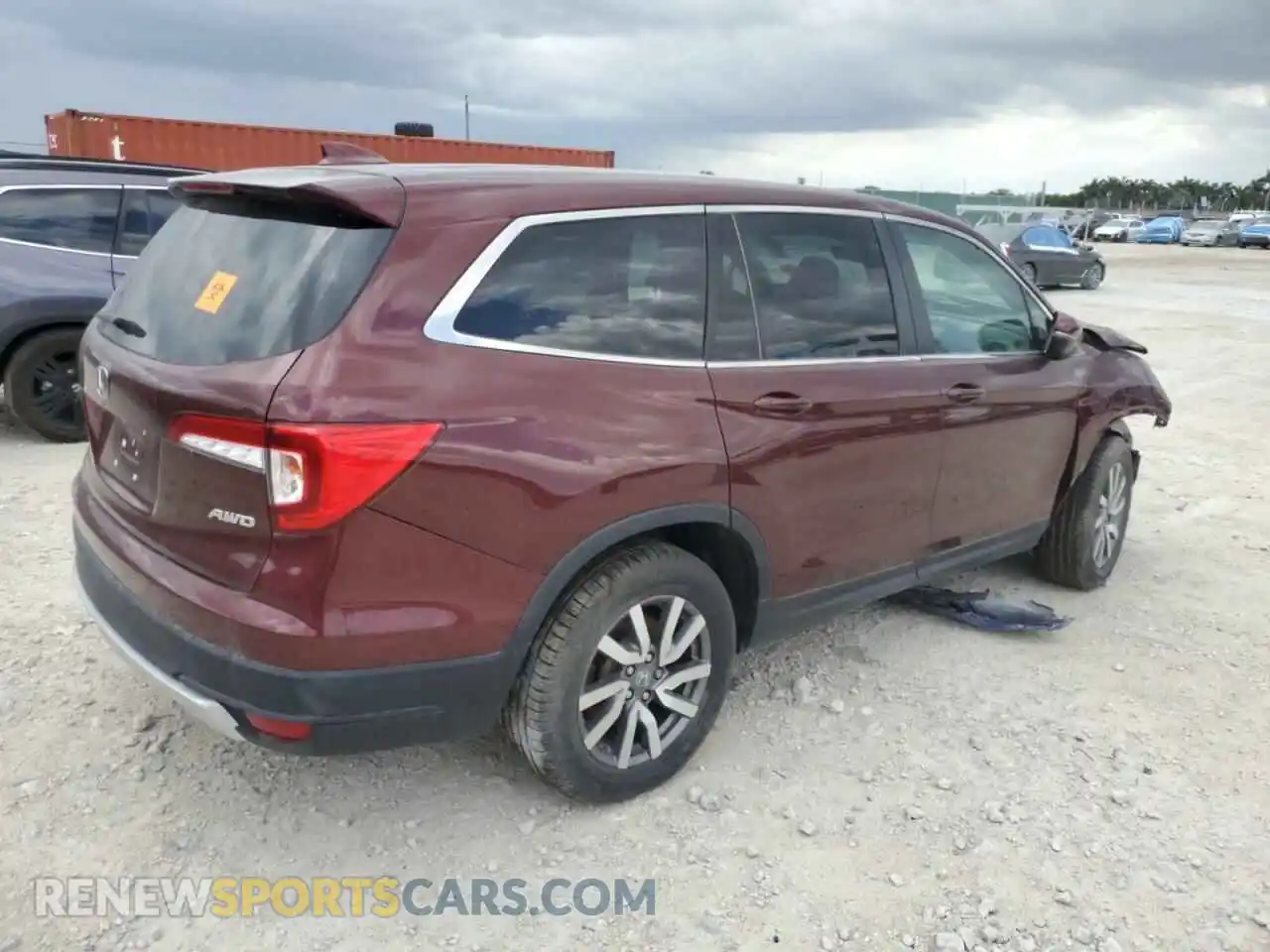 3 Photograph of a damaged car 5FNYF6H55MB061209 HONDA PILOT 2021