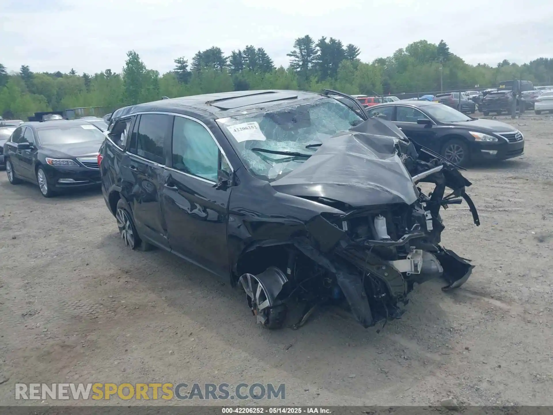 1 Photograph of a damaged car 5FNYF6H55MB069844 HONDA PILOT 2021