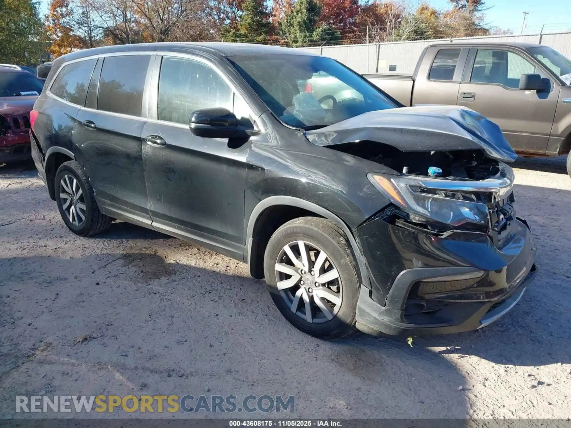 1 Photograph of a damaged car 5FNYF6H55MB074560 HONDA PILOT 2021