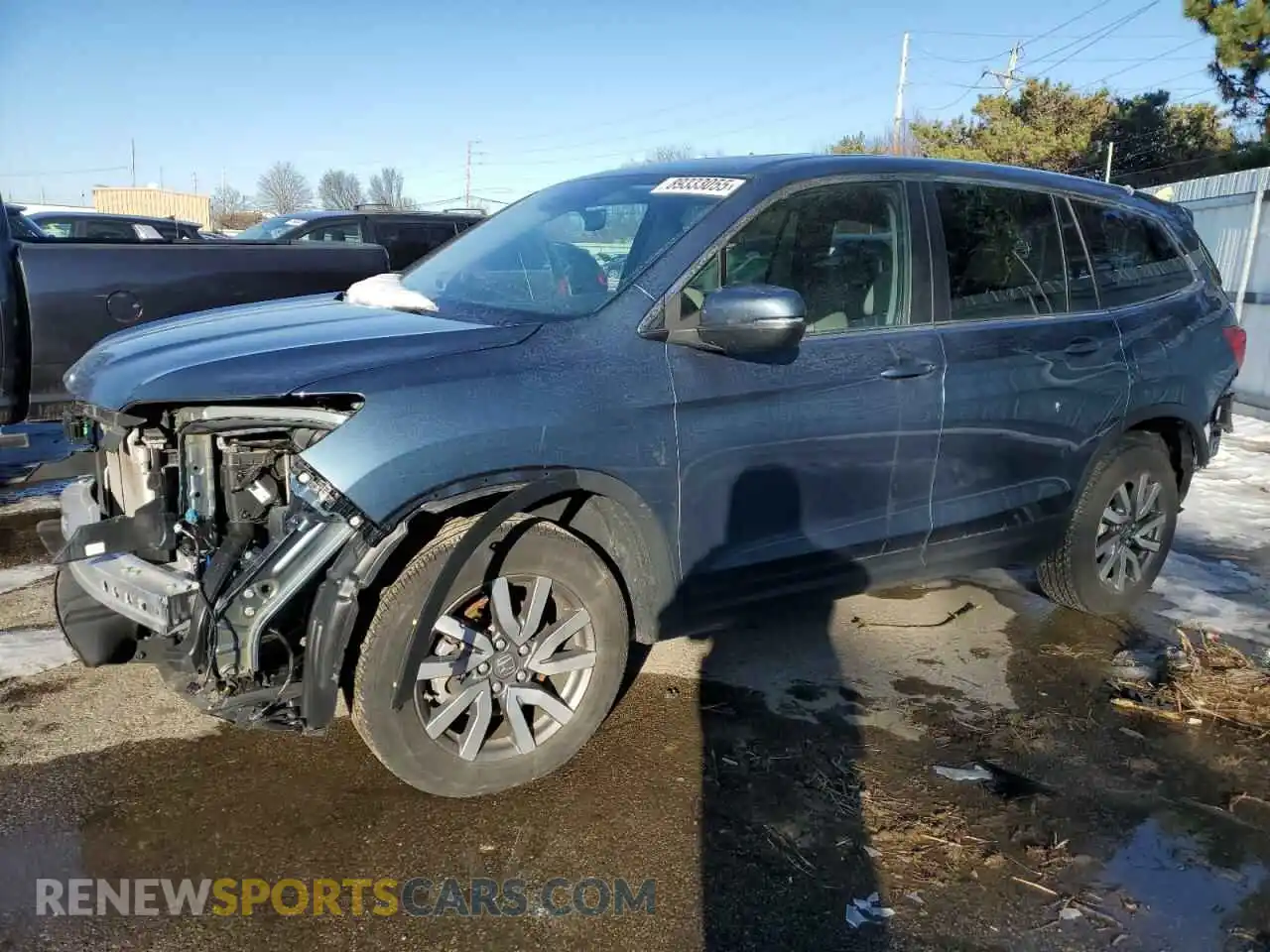 1 Photograph of a damaged car 5FNYF6H56MB066189 HONDA PILOT 2021
