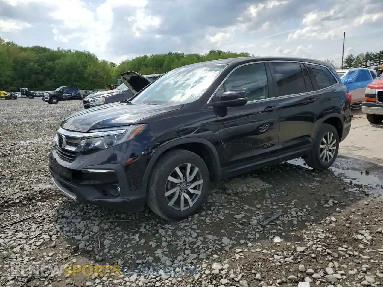 1 Photograph of a damaged car 5FNYF6H56MB088564 HONDA PILOT 2021