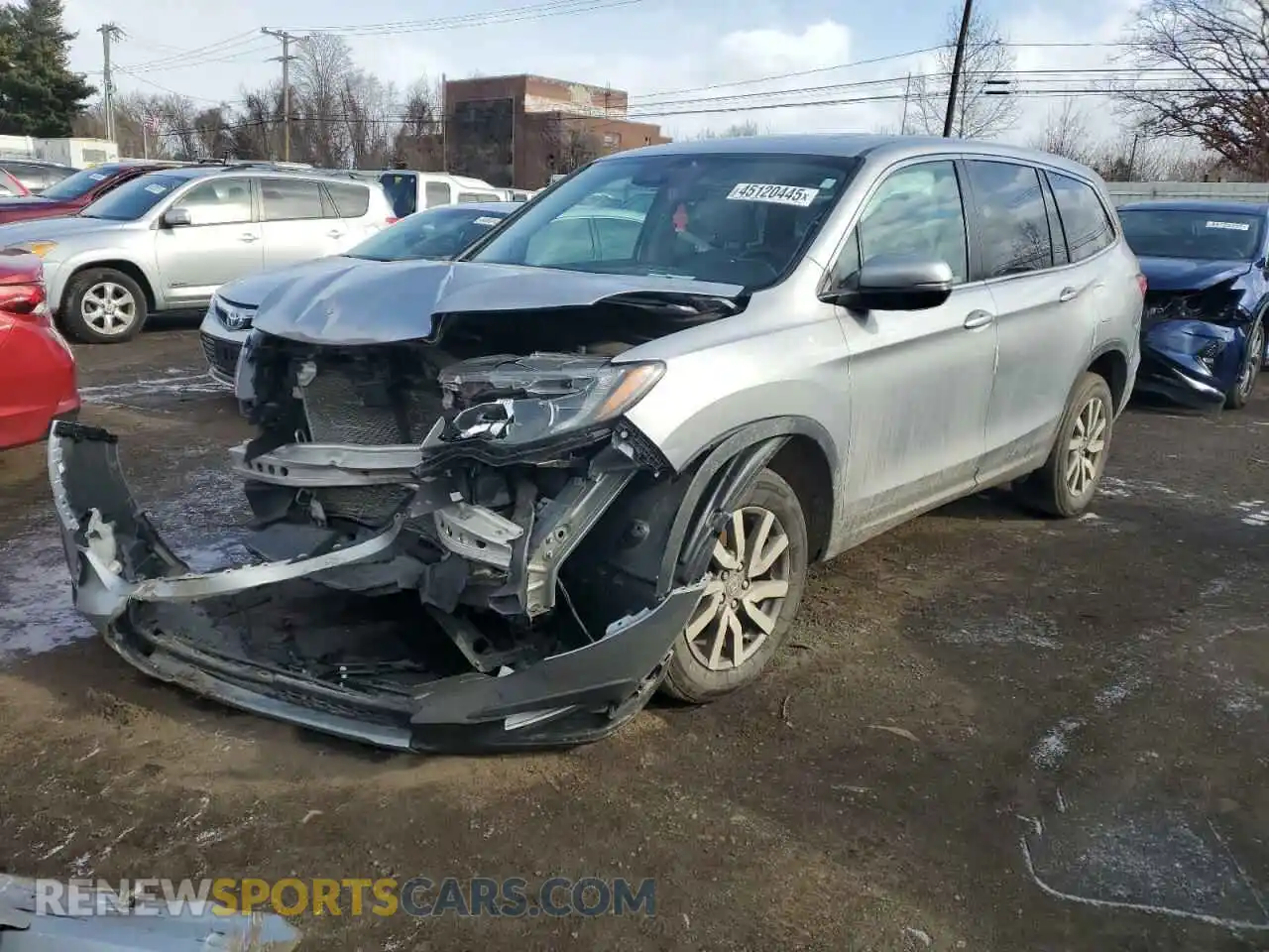 1 Photograph of a damaged car 5FNYF6H57MB047067 HONDA PILOT 2021