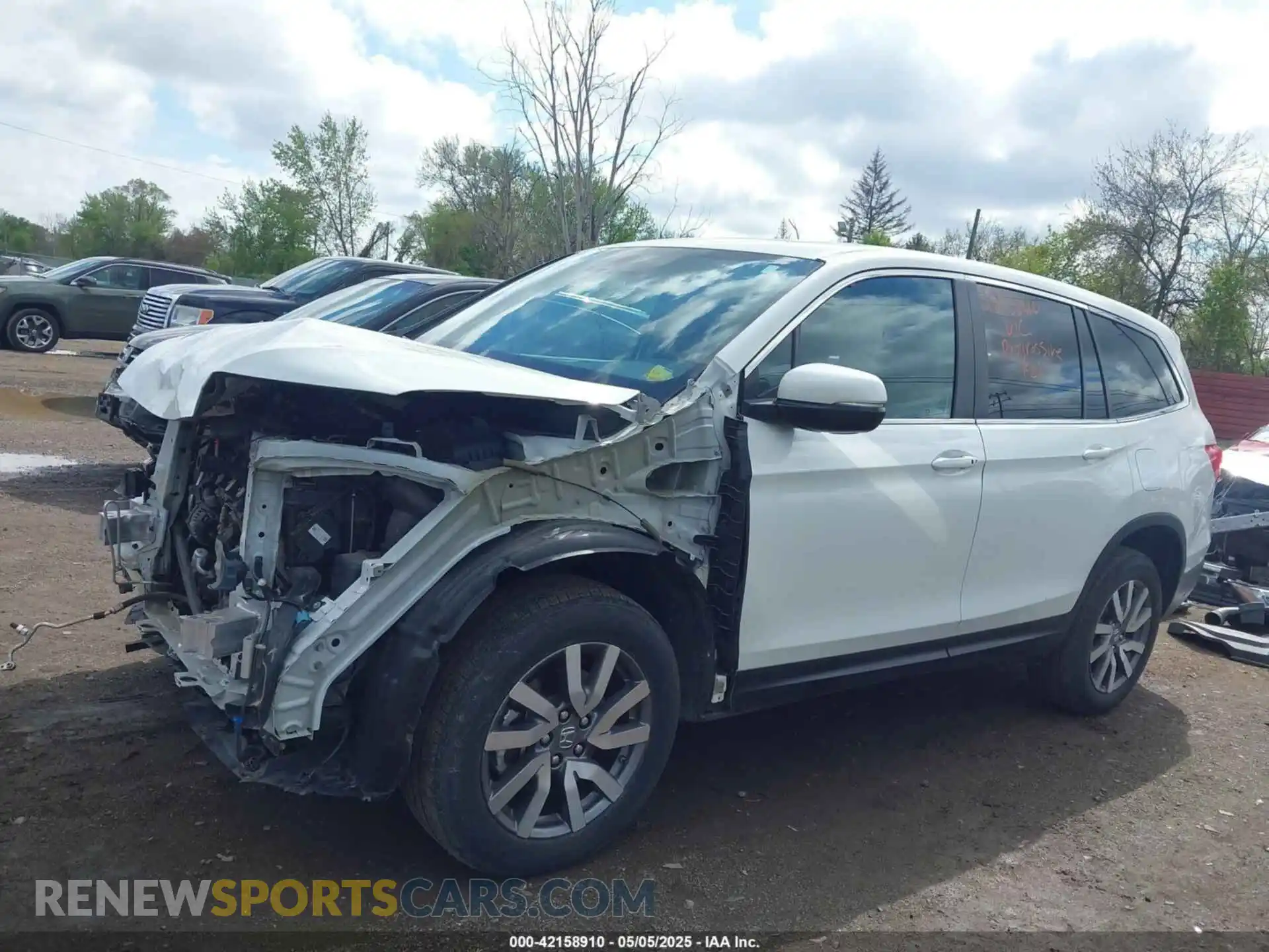 2 Photograph of a damaged car 5FNYF6H57MB054147 HONDA PILOT 2021