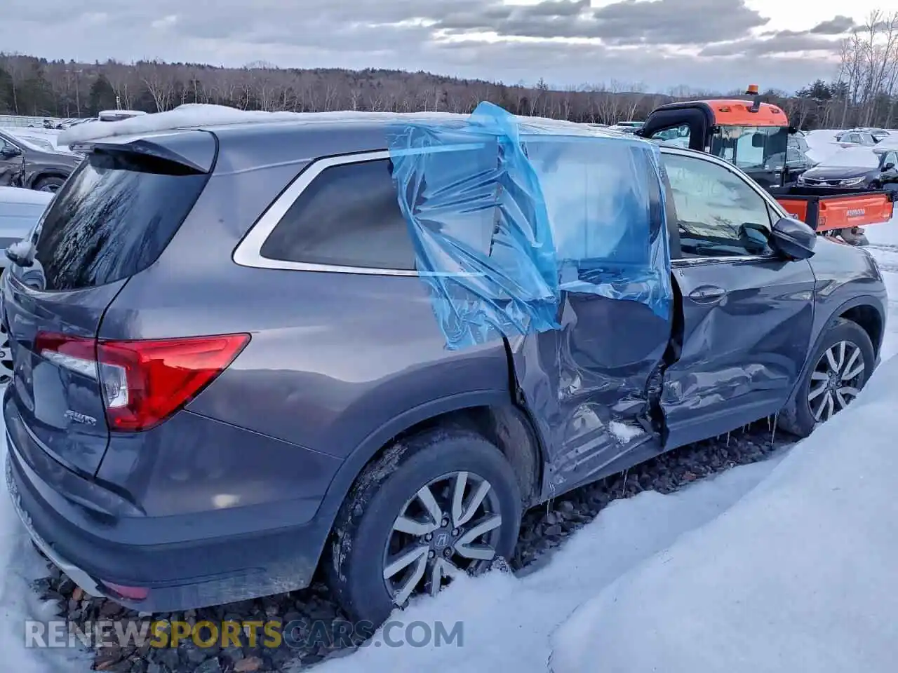 3 fotografías del automóvil dañado 5FNYF6H57MB066962 HONDA PILOT 2021