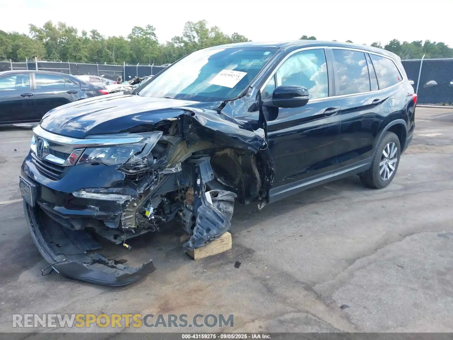 2 Photograph of a damaged car 5FNYF6H57MB100639 HONDA PILOT 2021