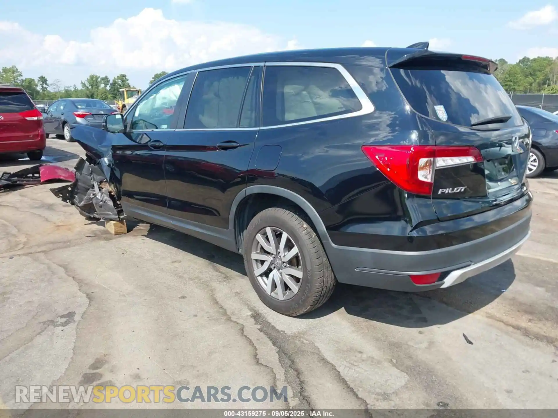 3 Photograph of a damaged car 5FNYF6H57MB100639 HONDA PILOT 2021