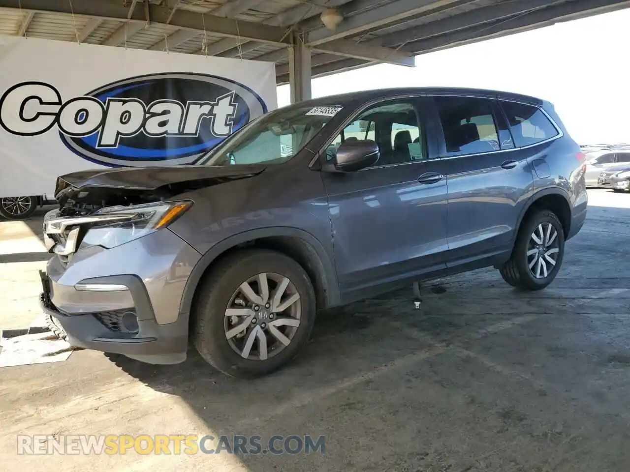 1 Photograph of a damaged car 5FNYF6H58MB001098 HONDA PILOT 2021