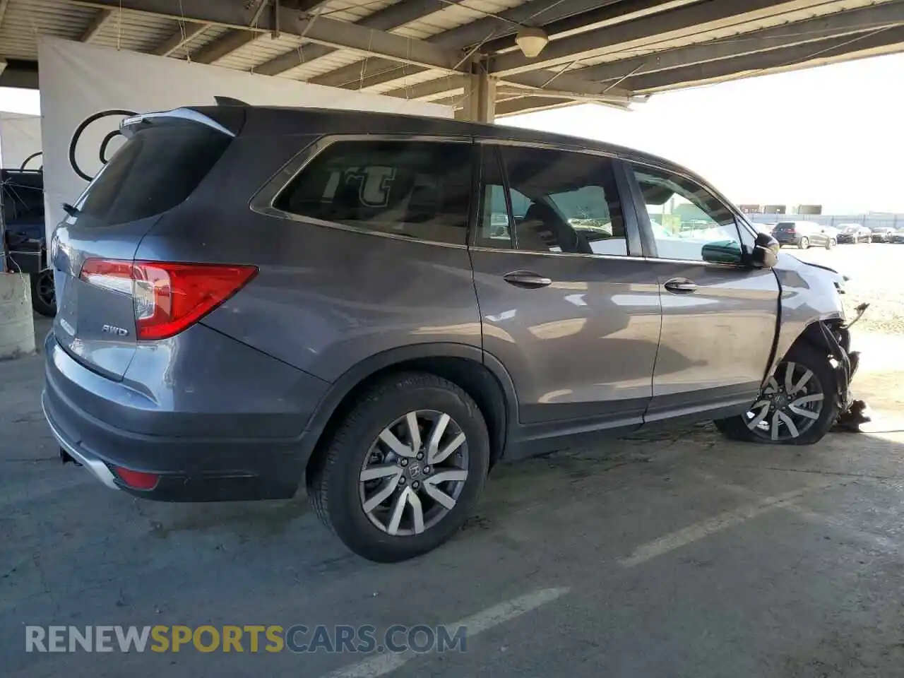 3 Photograph of a damaged car 5FNYF6H58MB001098 HONDA PILOT 2021
