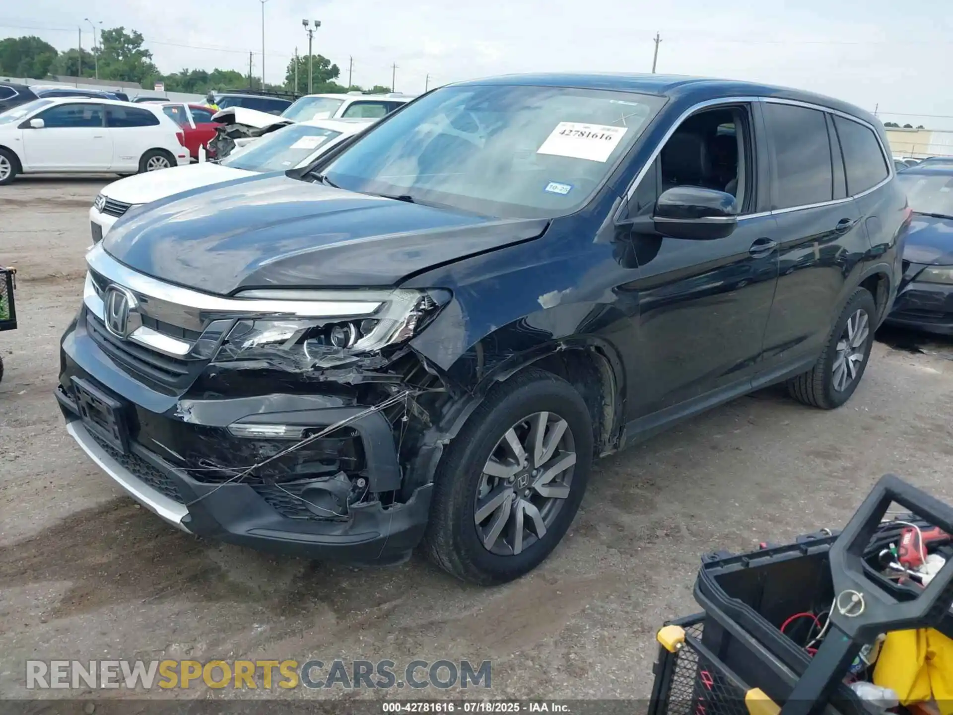 2 Photograph of a damaged car 5FNYF6H58MB042900 HONDA PILOT 2021