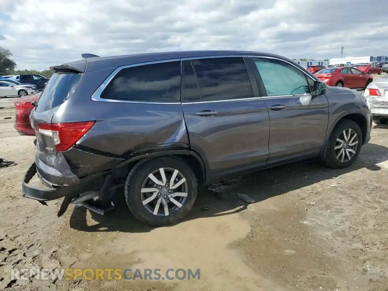 3 Photograph of a damaged car 5FNYF6H58MB052178 HONDA PILOT 2021