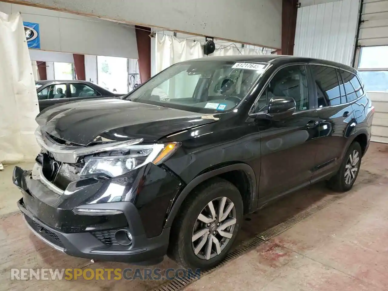 1 Photograph of a damaged car 5FNYF6H58MB076321 HONDA PILOT 2021