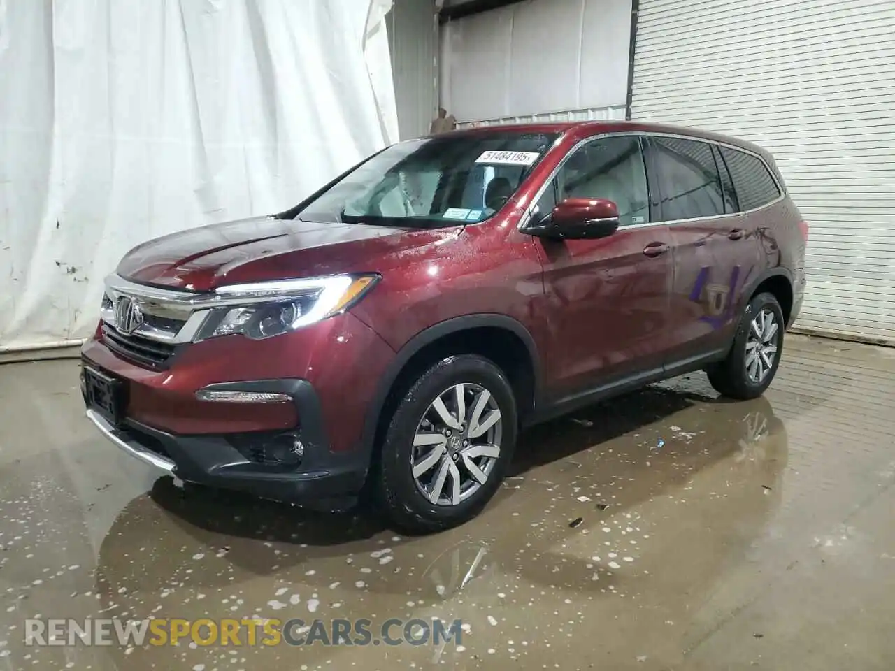 1 Photograph of a damaged car 5FNYF6H58MB090087 HONDA PILOT 2021