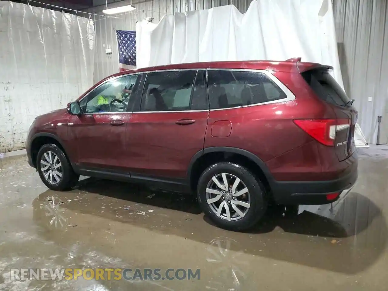 2 Photograph of a damaged car 5FNYF6H58MB090087 HONDA PILOT 2021