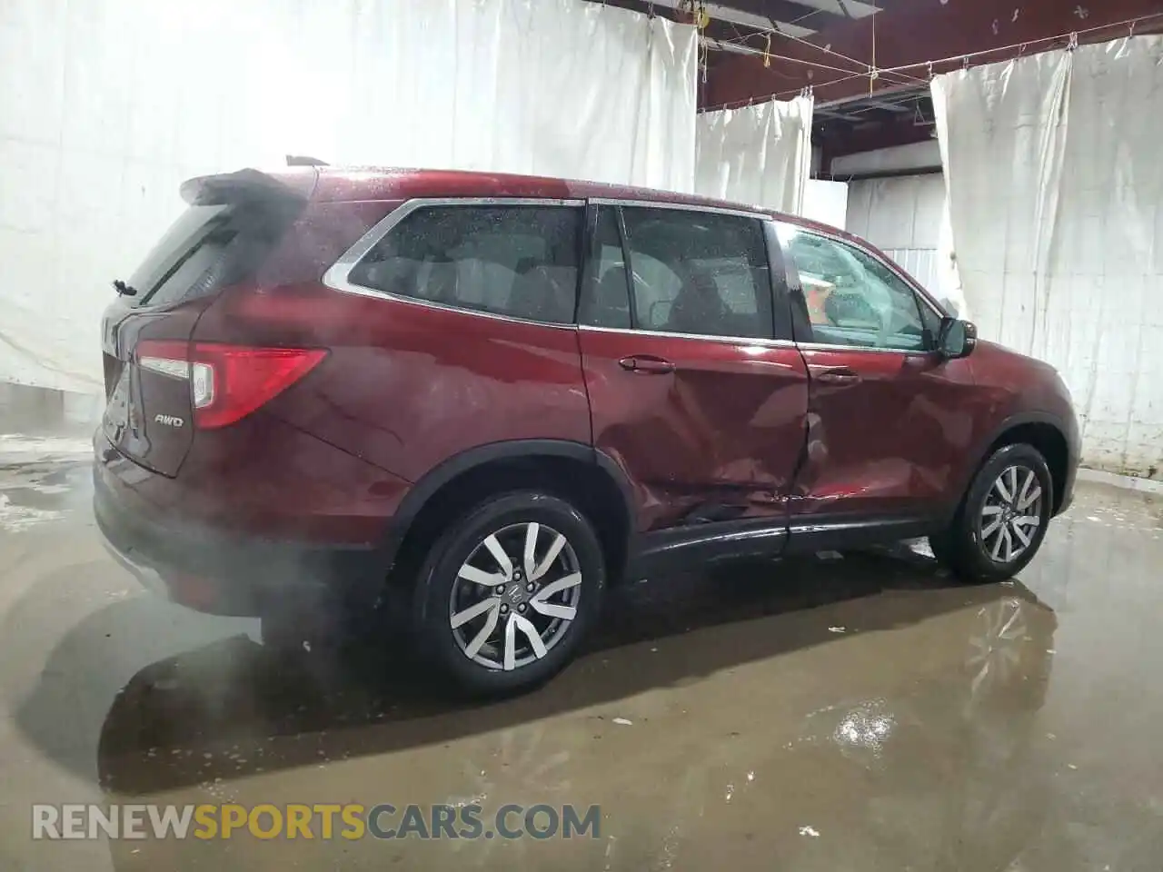 3 Photograph of a damaged car 5FNYF6H58MB090087 HONDA PILOT 2021