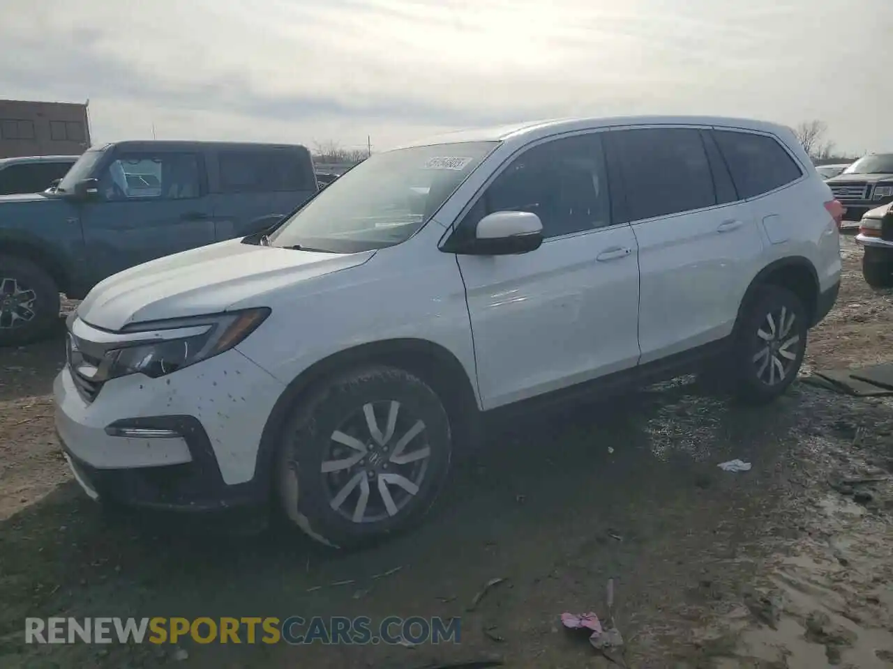 1 Photograph of a damaged car 5FNYF6H58MB090378 HONDA PILOT 2021