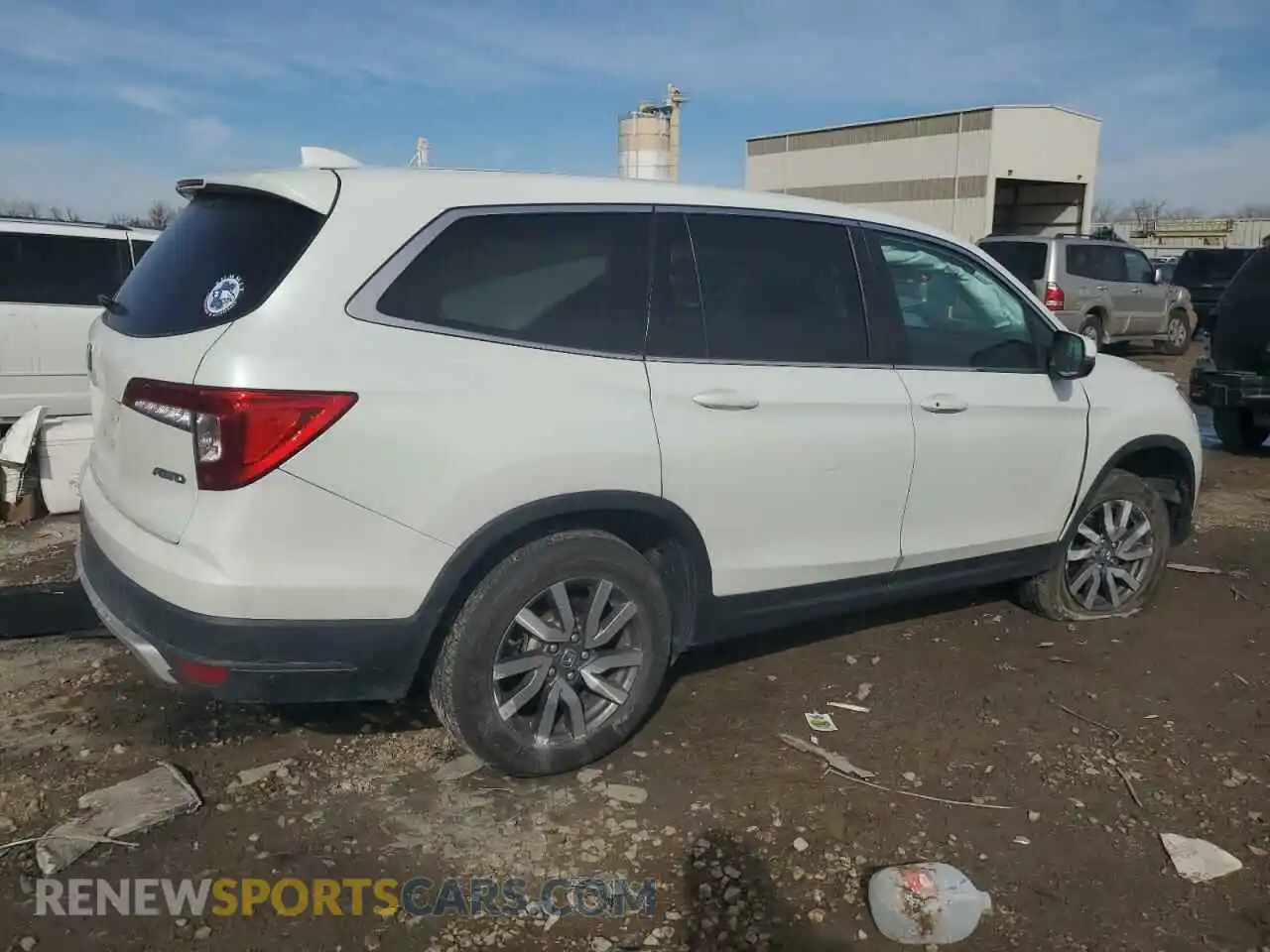 3 Photograph of a damaged car 5FNYF6H58MB090378 HONDA PILOT 2021