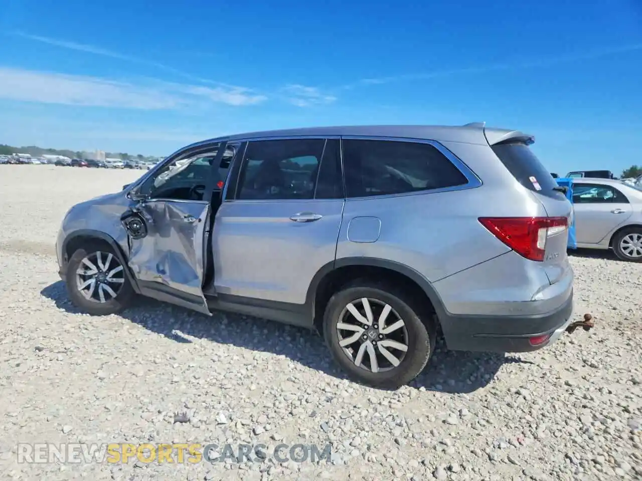 2 fotografías del automóvil dañado 5FNYF6H59MB009730 HONDA PILOT 2021