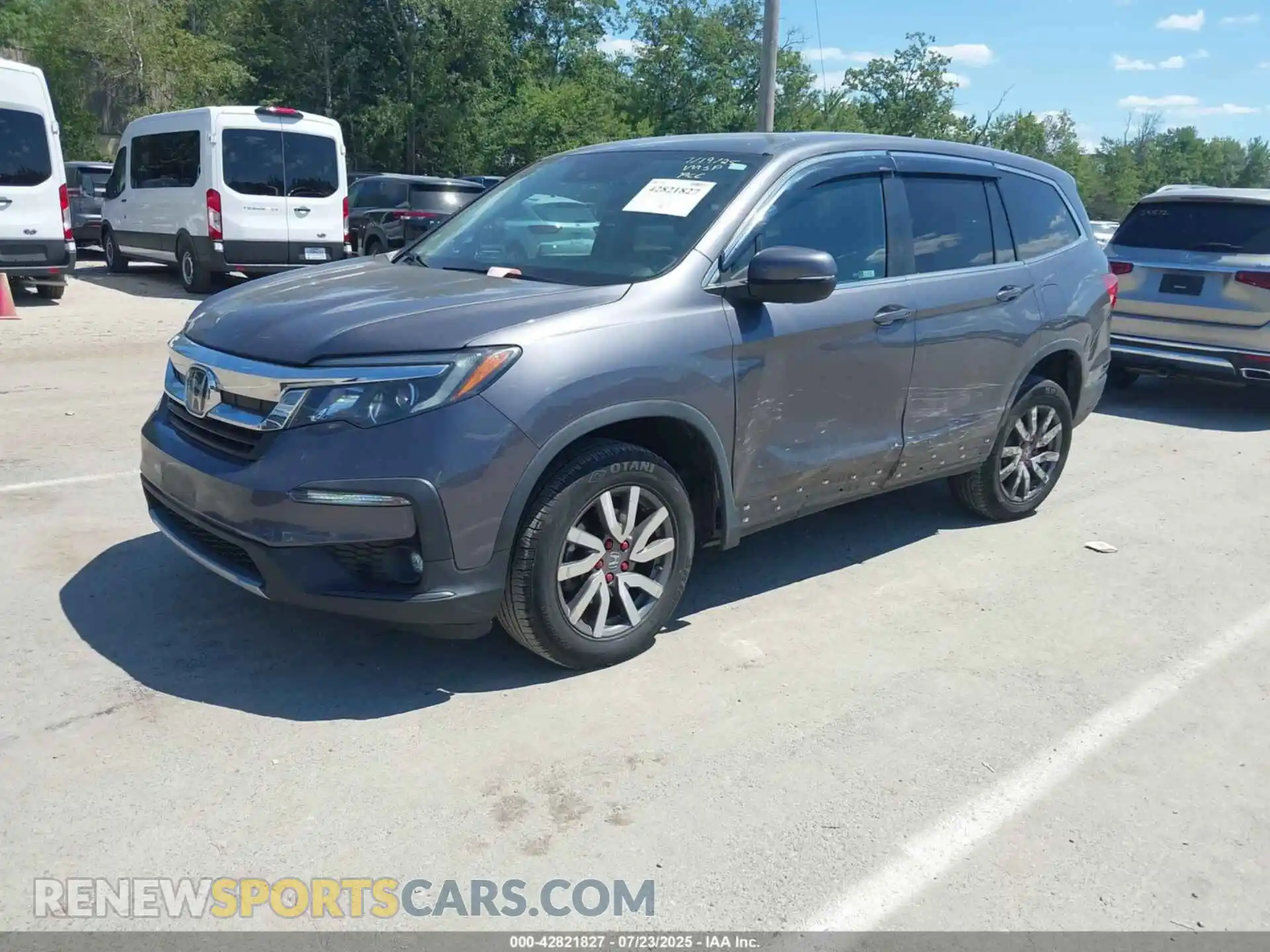 1 Photograph of a damaged car 5FNYF6H59MB011123 HONDA PILOT 2021
