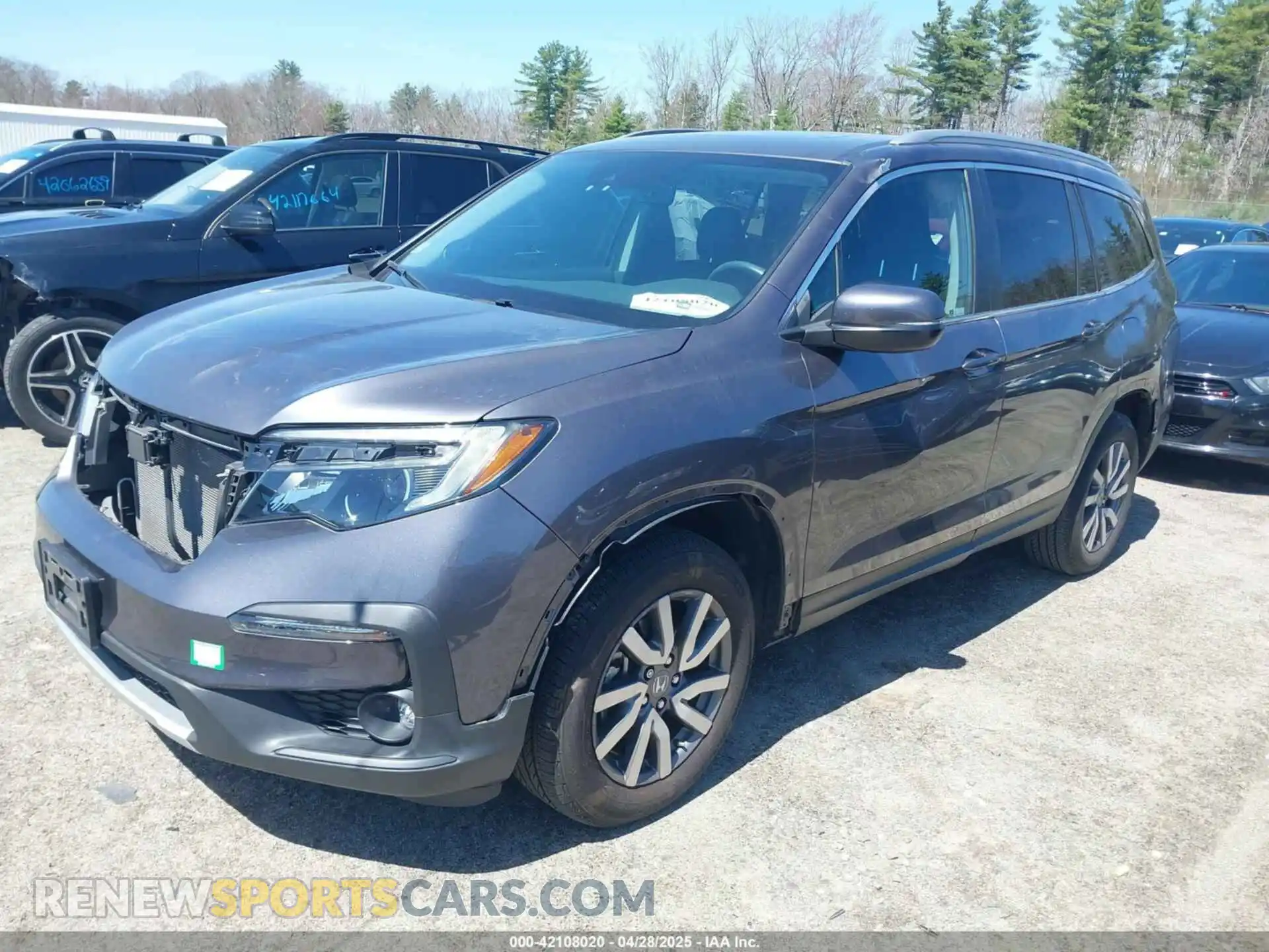 2 Photograph of a damaged car 5FNYF6H59MB016354 HONDA PILOT 2021