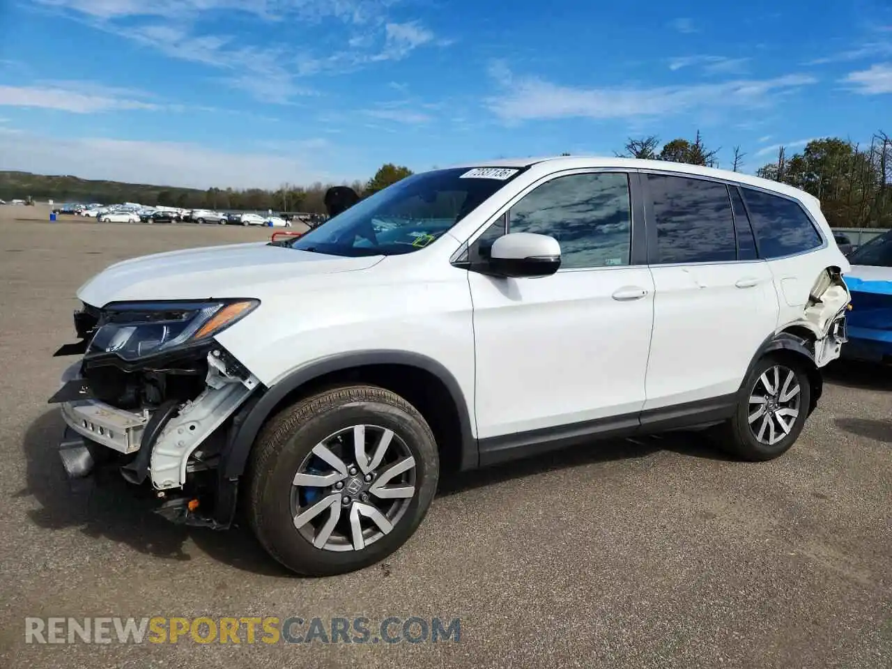 1 Photograph of a damaged car 5FNYF6H59MB037950 HONDA PILOT 2021