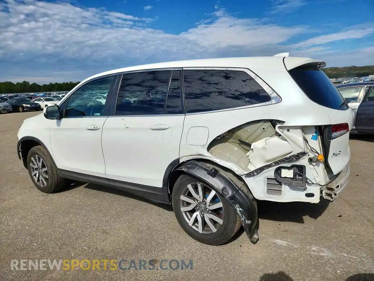 2 Photograph of a damaged car 5FNYF6H59MB037950 HONDA PILOT 2021