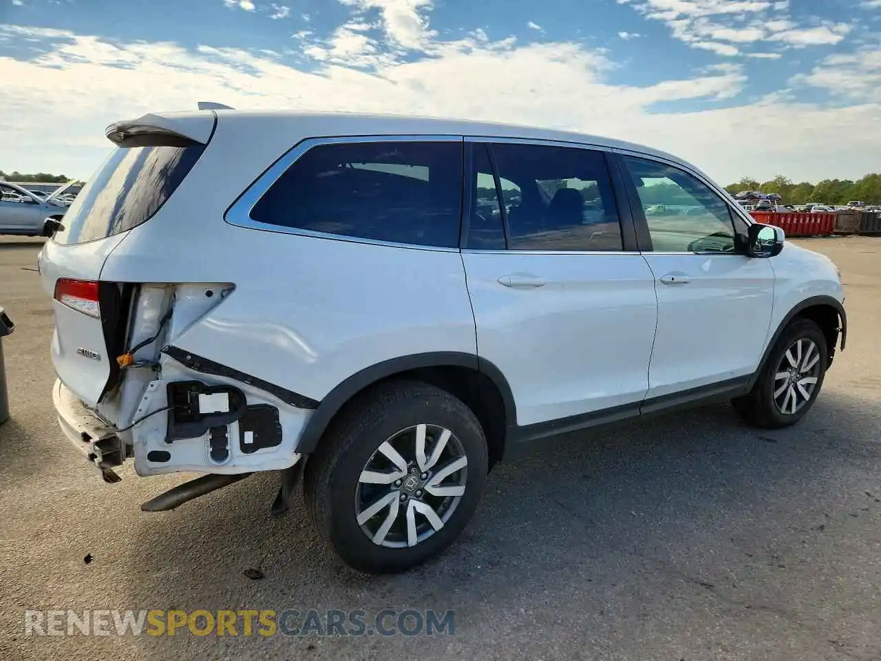 3 Photograph of a damaged car 5FNYF6H59MB037950 HONDA PILOT 2021