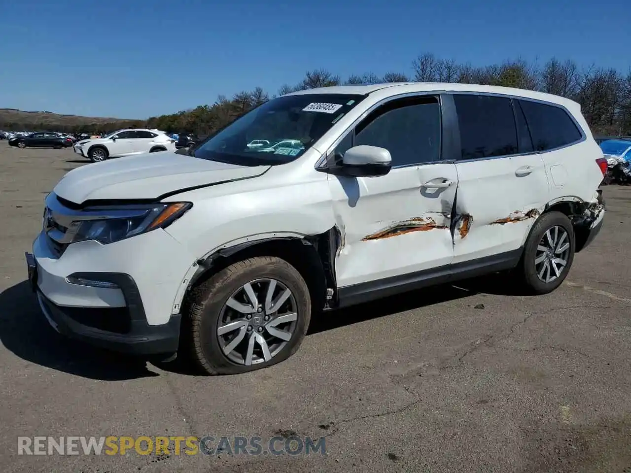 1 Photograph of a damaged car 5FNYF6H59MB051833 HONDA PILOT 2021