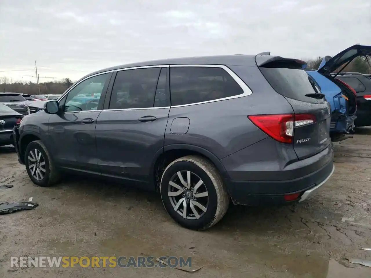 2 Photograph of a damaged car 5FNYF6H59MB087005 HONDA PILOT 2021