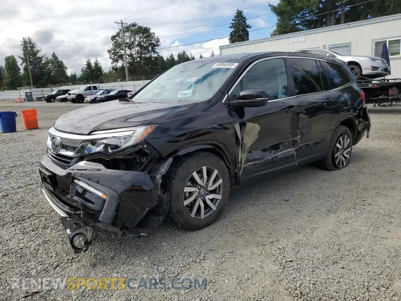 1 Photograph of a damaged car 5FNYF6H59MB094388 HONDA PILOT 2021
