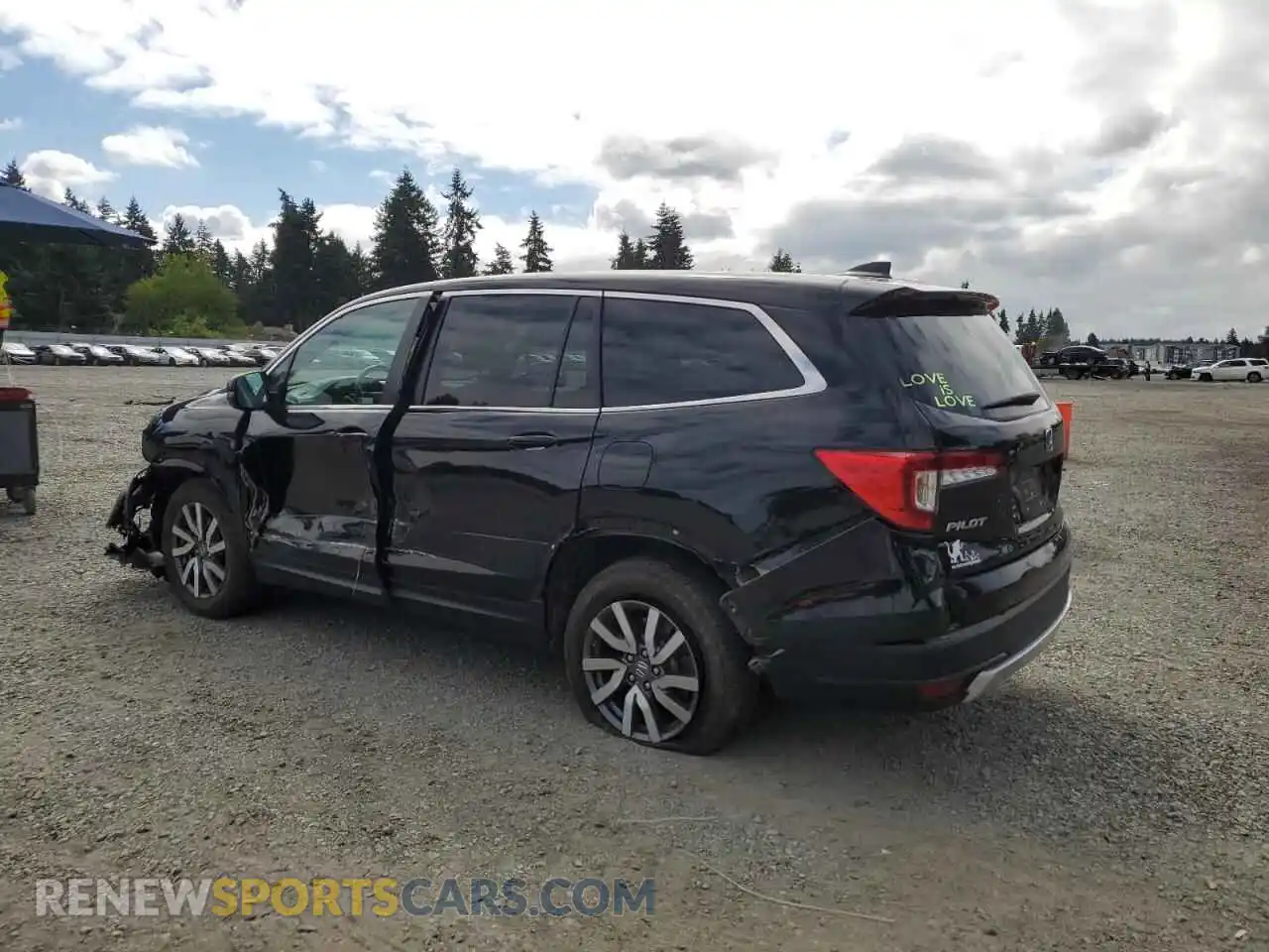 2 Photograph of a damaged car 5FNYF6H59MB094388 HONDA PILOT 2021