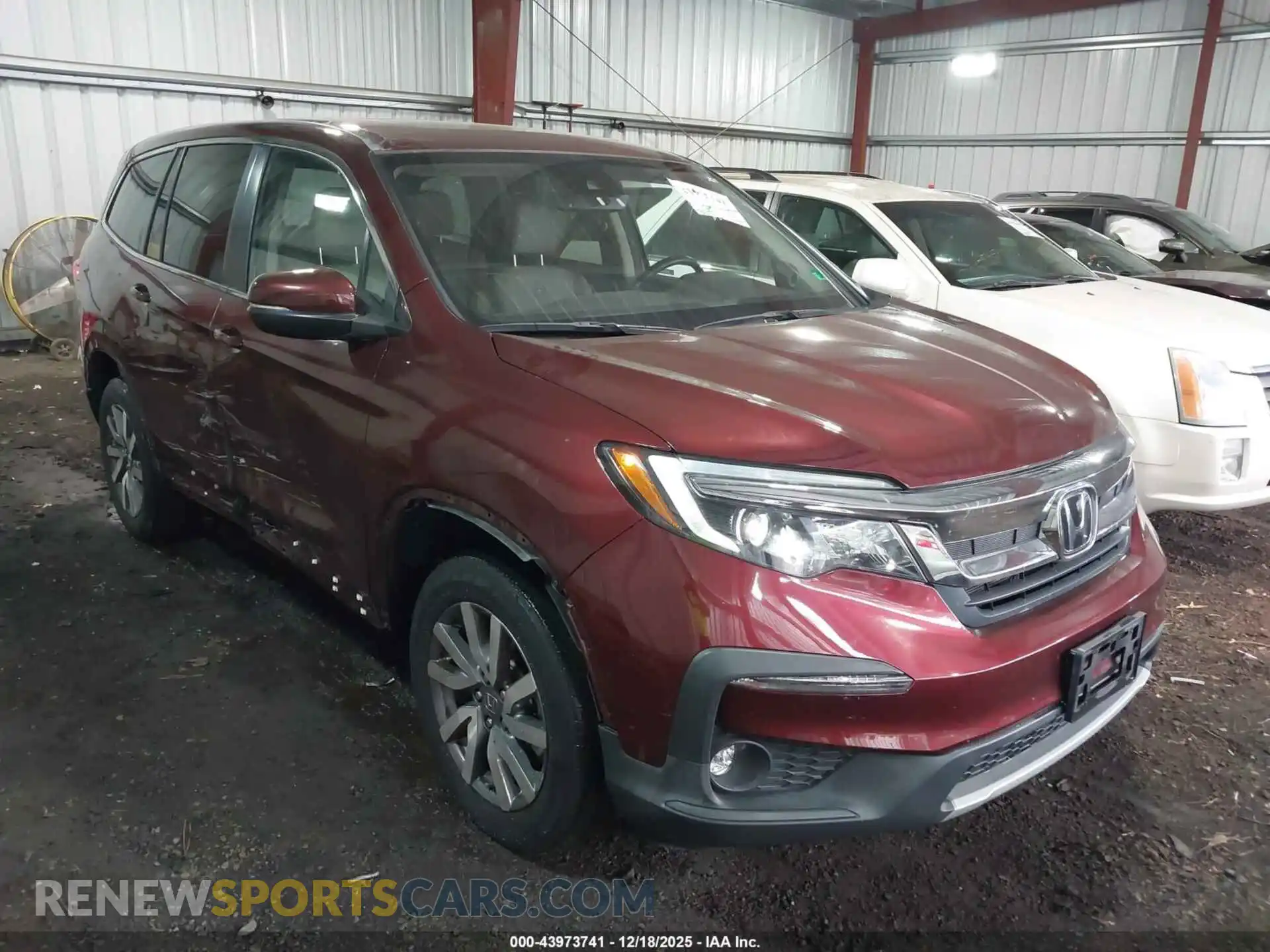 1 Photograph of a damaged car 5FNYF6H5XMB024124 HONDA PILOT 2021