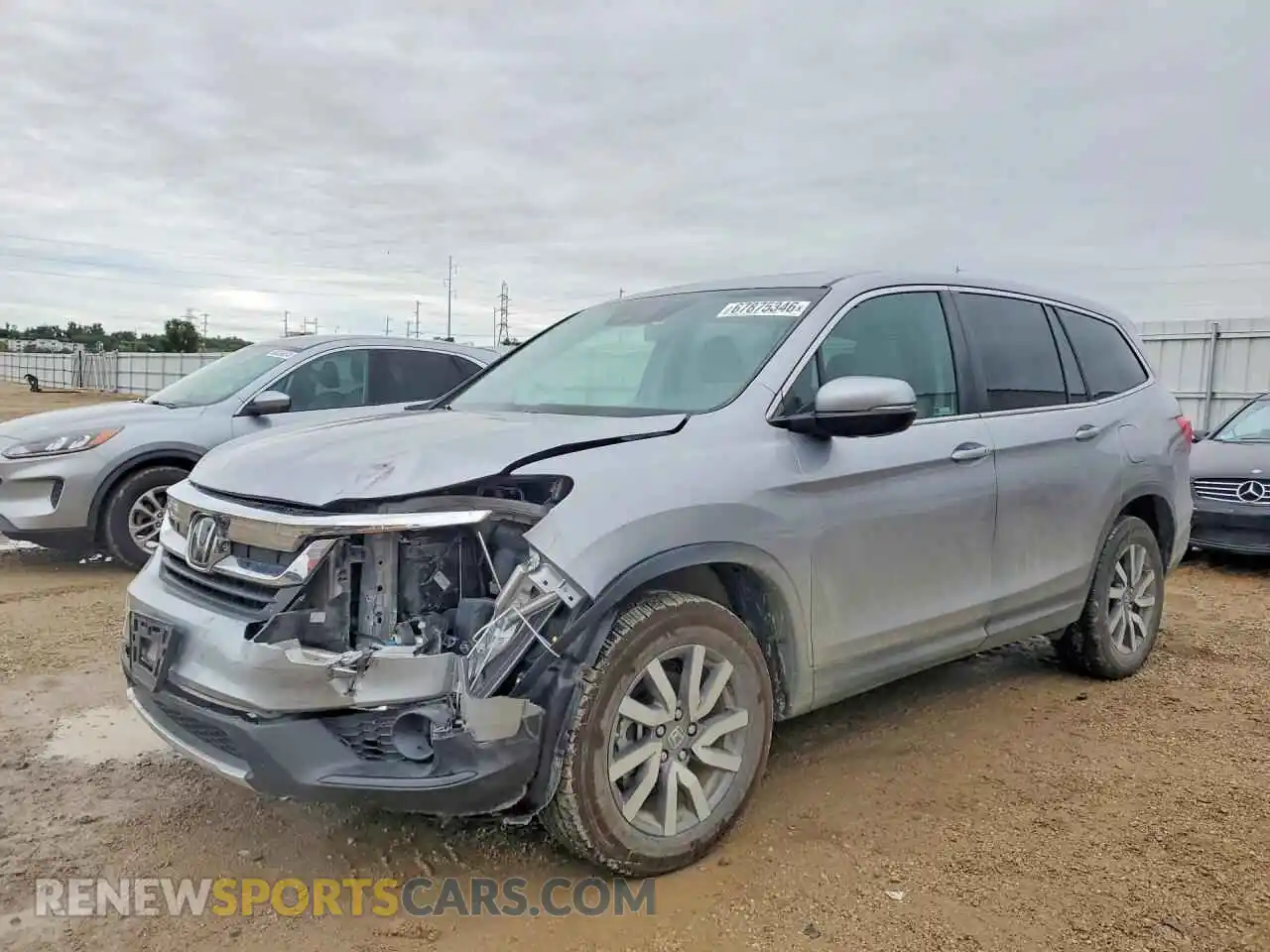 1 Photograph of a damaged car 5FNYF6H5XMB036158 HONDA PILOT 2021