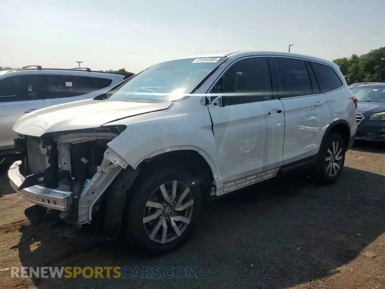 1 Photograph of a damaged car 5FNYF6H5XMB045510 HONDA PILOT 2021