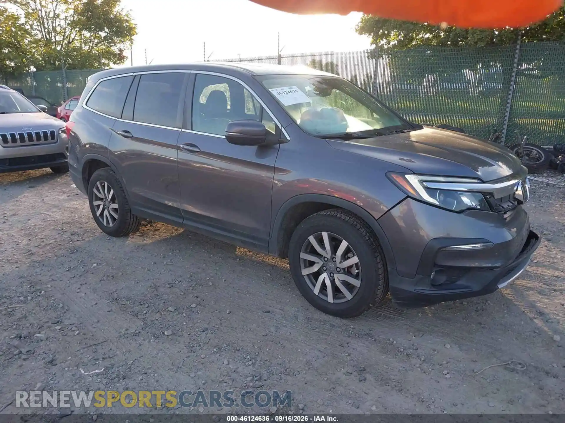 1 Photograph of a damaged car 5FNYF6H5XMB049461 HONDA PILOT 2021