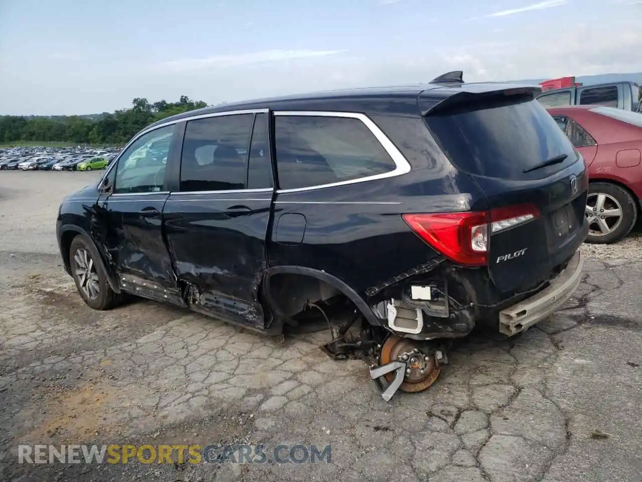 2 Photograph of a damaged car 5FNYF6H5XMB052960 HONDA PILOT 2021