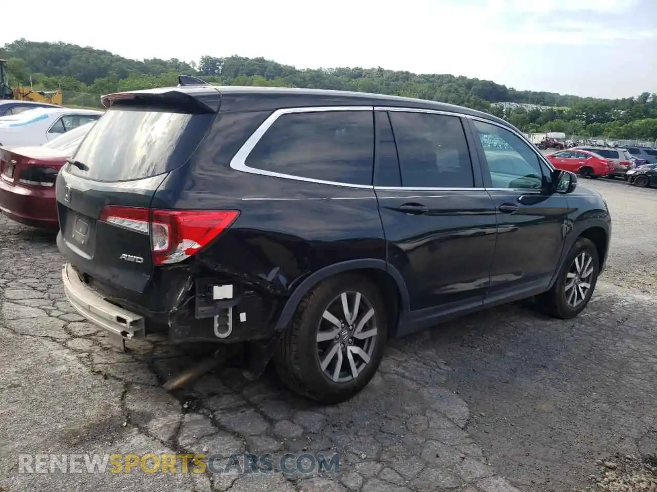 3 Photograph of a damaged car 5FNYF6H5XMB052960 HONDA PILOT 2021