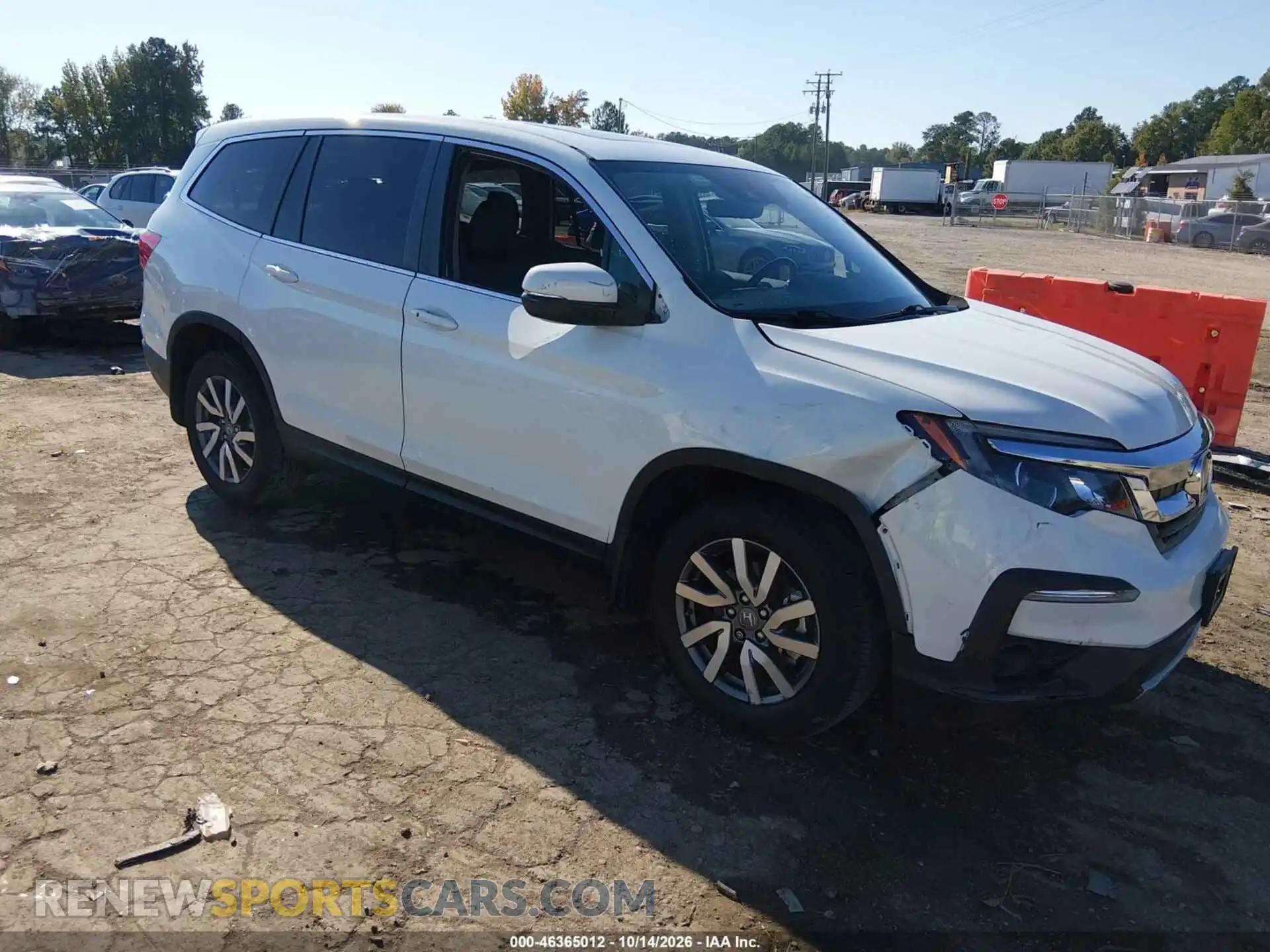 1 Photograph of a damaged car 5FNYF6H5XMB065076 HONDA PILOT 2021